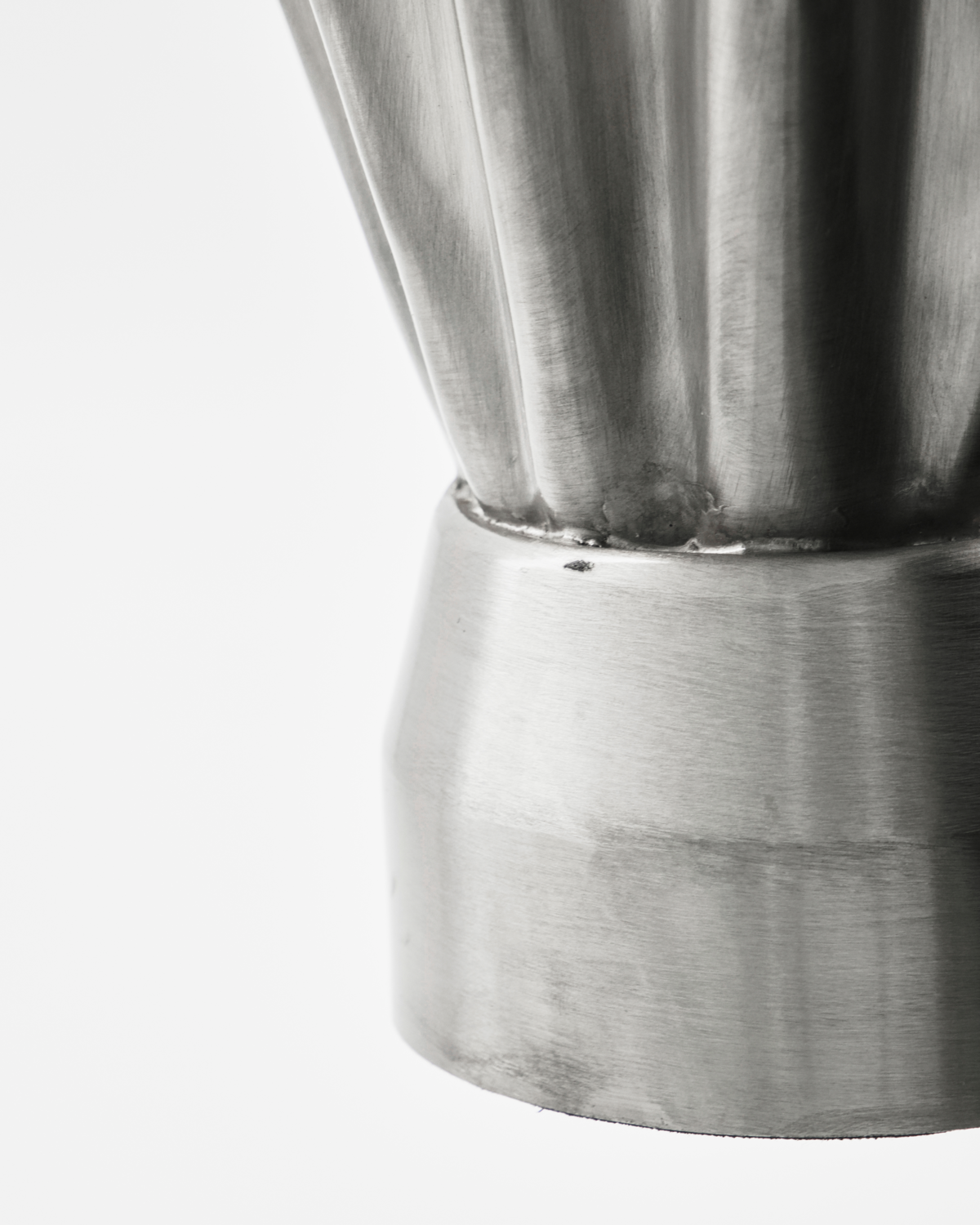 Flood vase, Børstet Sølvfinish - H33 cm
